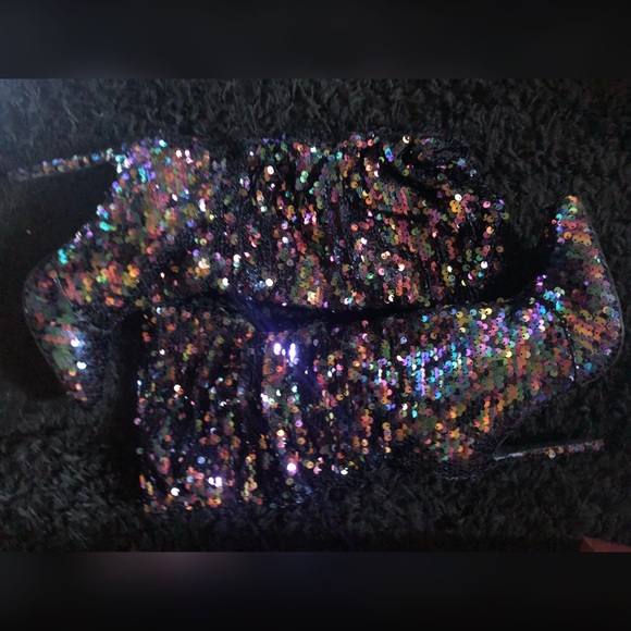 Sequin Slouchy Boots - Picture 5 of 6